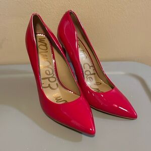 Women’s size 9.5 Sam Edelman red high heels stilettos
